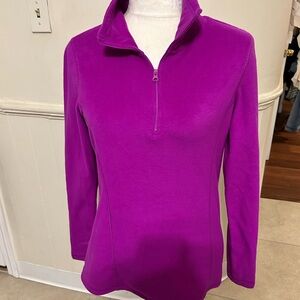 New With Tags Old Navy Women's Magenta Quarter-Zip Fleece Pullover Size Small